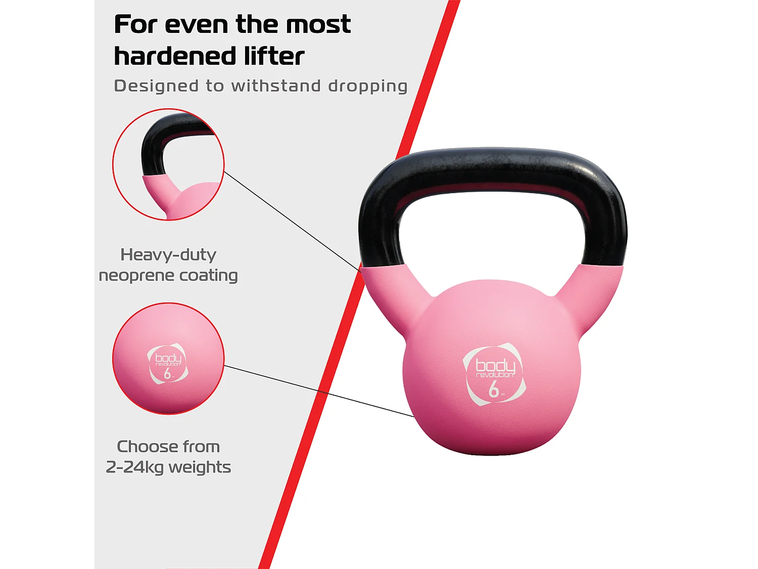 Body Revolution Neoprene Kettlebells 6kg