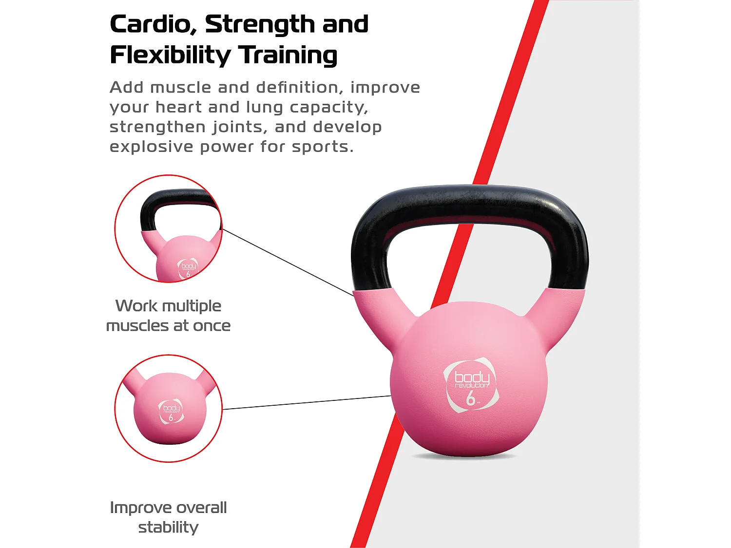 Body Revolution Neoprene Kettlebells 6kg