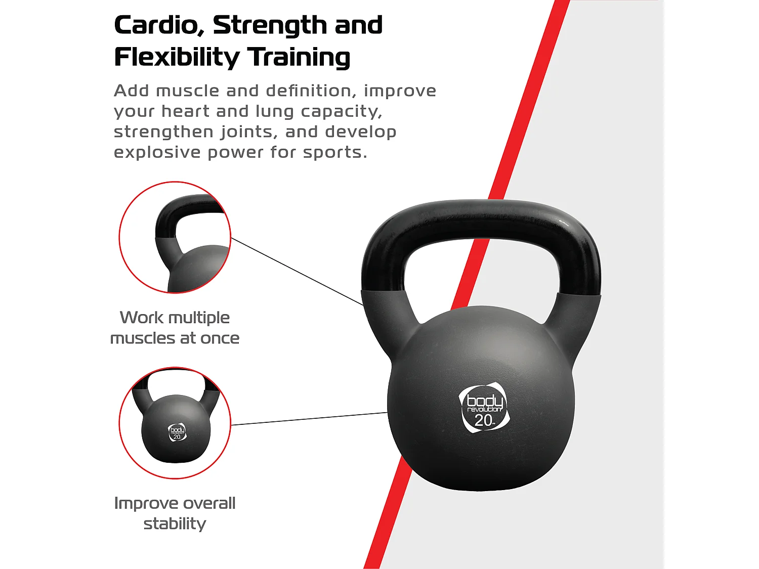 Body Revolution Neoprene Kettlebells 20kg