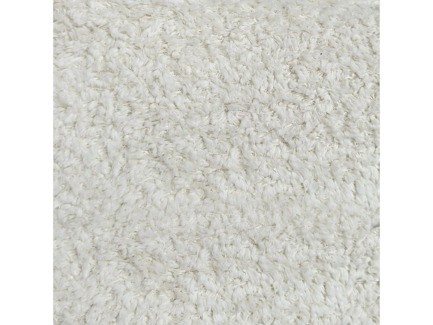 Canapé droit 4 places en tissu blanc, assise profonde, sans montage, 260x105x86 cm