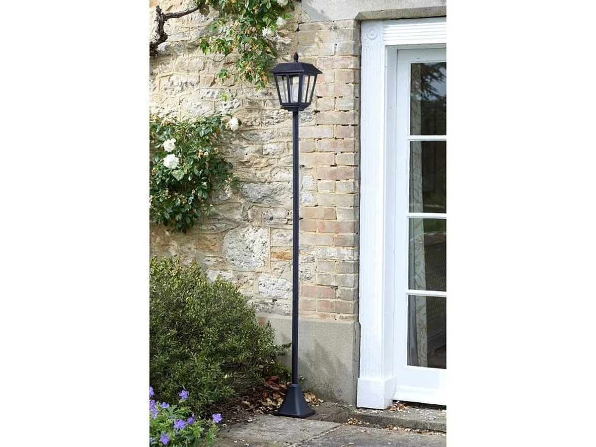 SMART SOLAR Lanterne 365 - Lampadaire solaire 170 cm, 100 lm, LED blanc froid