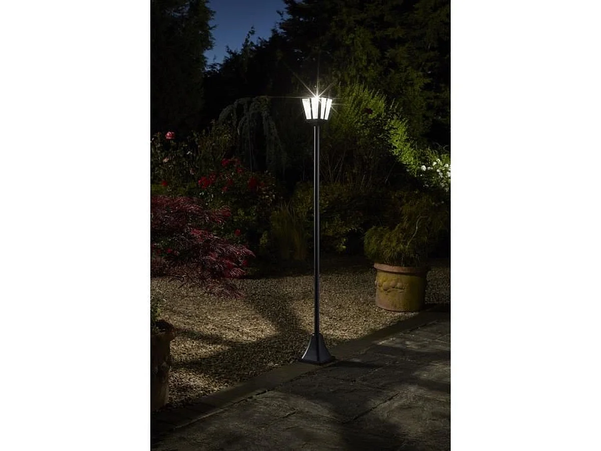 SMART SOLAR Lanterne 365 - Lampadaire solaire 170 cm, 100 lm, LED blanc froid
