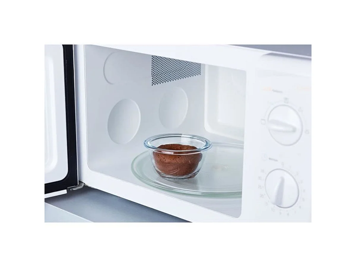 PYREX Cook & Go - Lot de 5 mini bols ronds en verre borosilicate 0,2 L avec couvercles étanches bleus