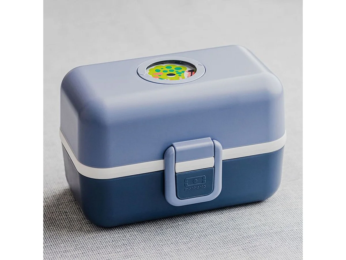 MONBENTO MB Tresor Kids Lunch Box 0.8L – Bleu Infinity, 3 Compartiments