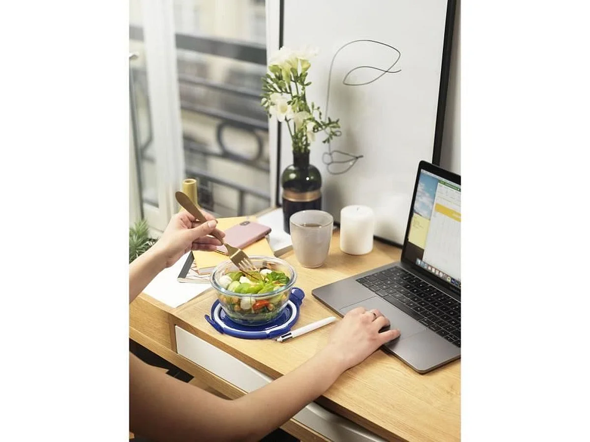 PYREX Cook & Go Lot de 3 lunch box rondes en verre borosilicate 0,7 L avec couvercles hermétiques