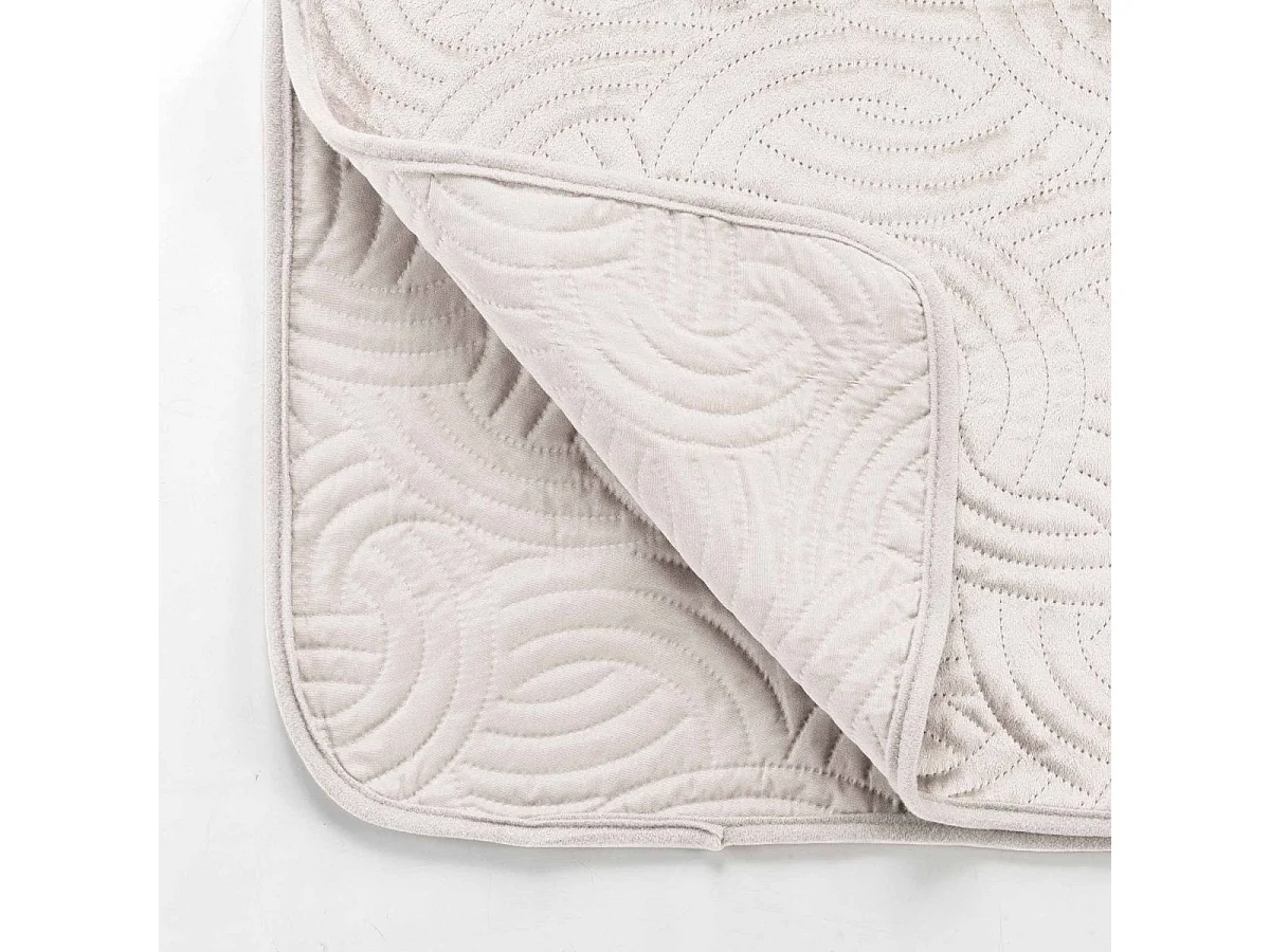 Couvre-Lit & 2 Housses de Coussin "Solange" 240x260cm Naturel
