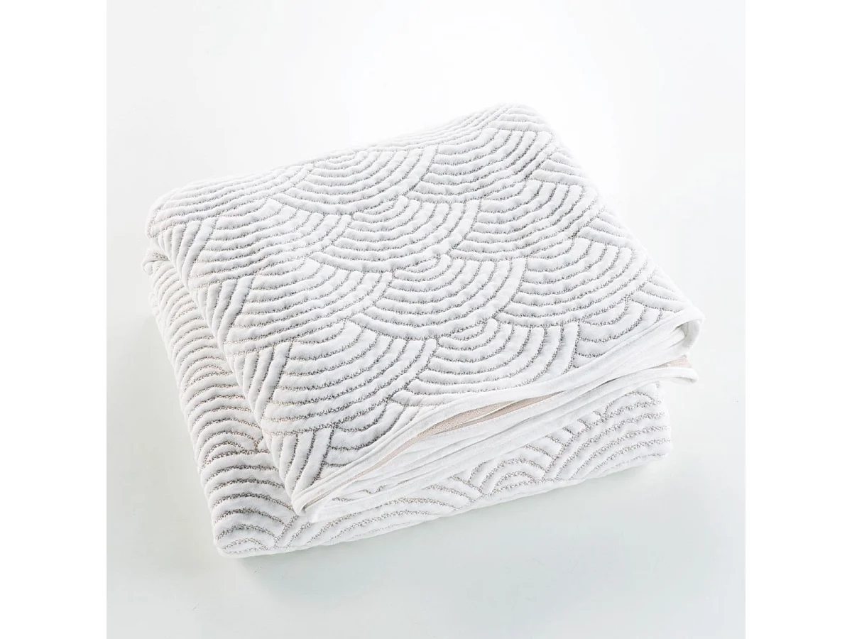 Couvre-Lit & 2 Housses de Coussin "Cassandra" 220x240cm Naturel