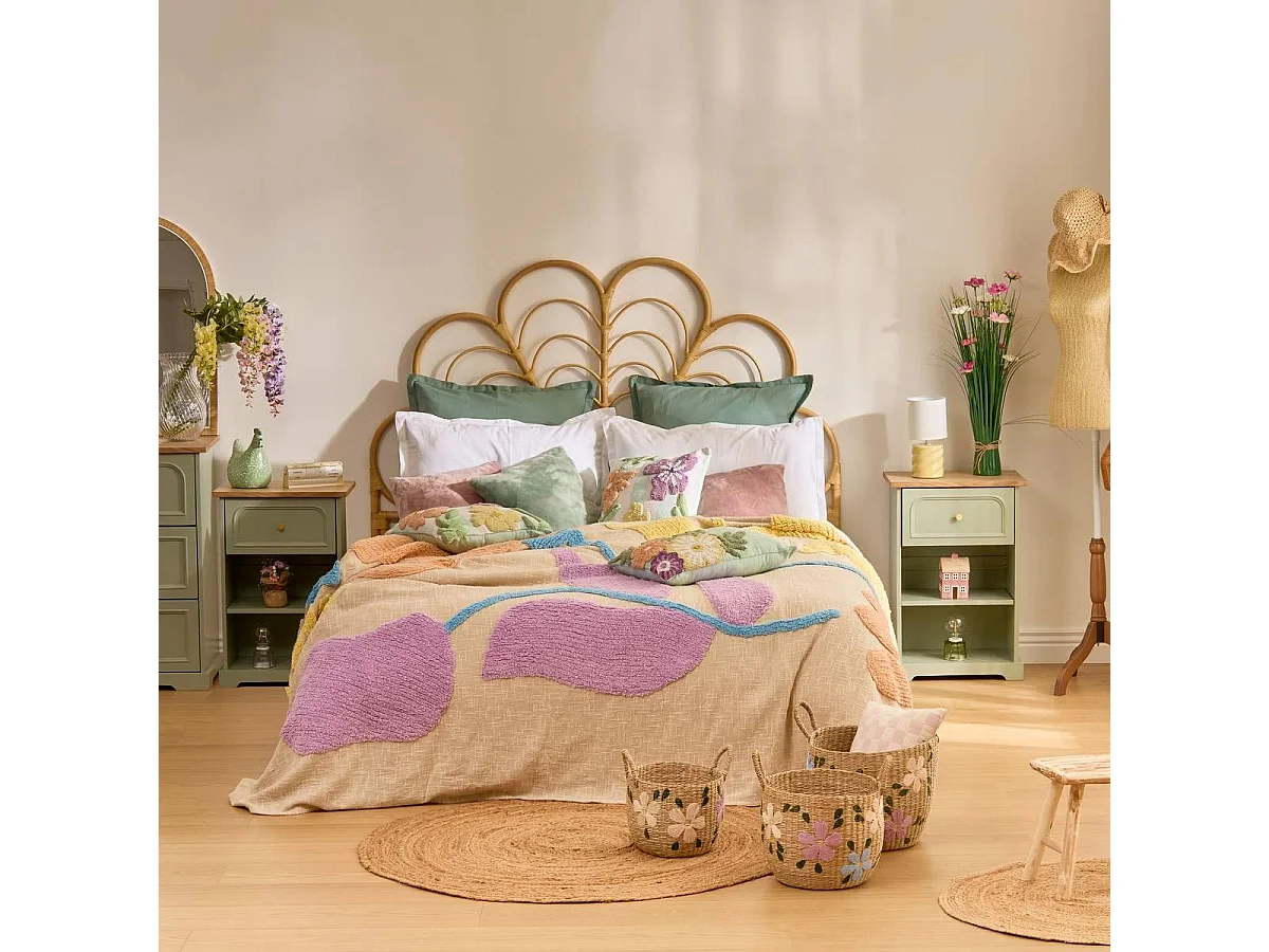 Dessus de Lit "Fleurs Sauvages" 240x260cm Multicolore