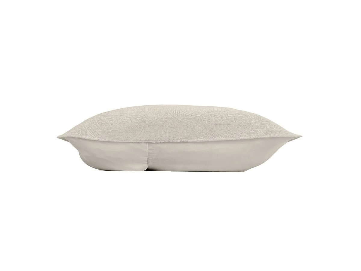 Couvre-Lit & 2 Housses de Coussin "Romane" 240x260cm Naturel