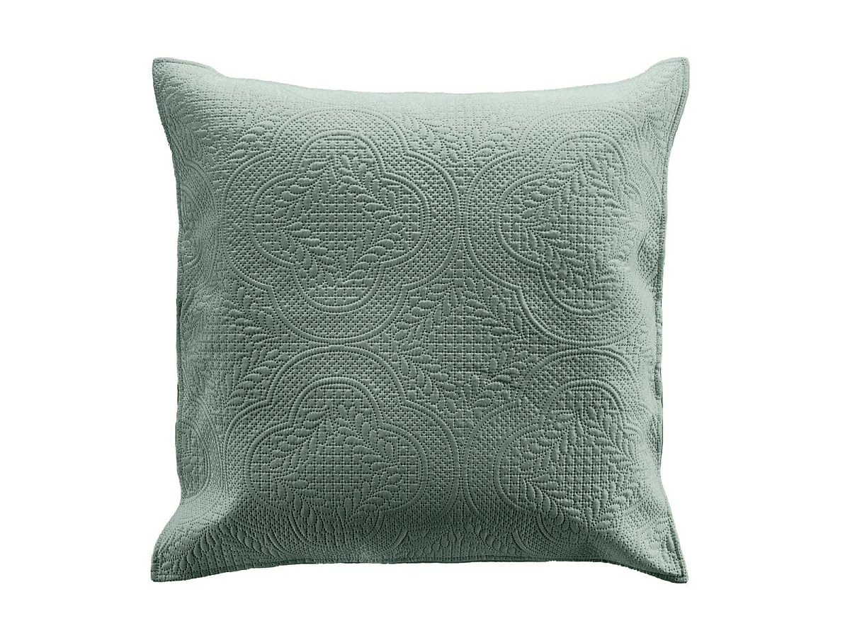 Couvre-Lit & 2 Housses de Coussin "Romane" 240x260cm Vert Cèdre