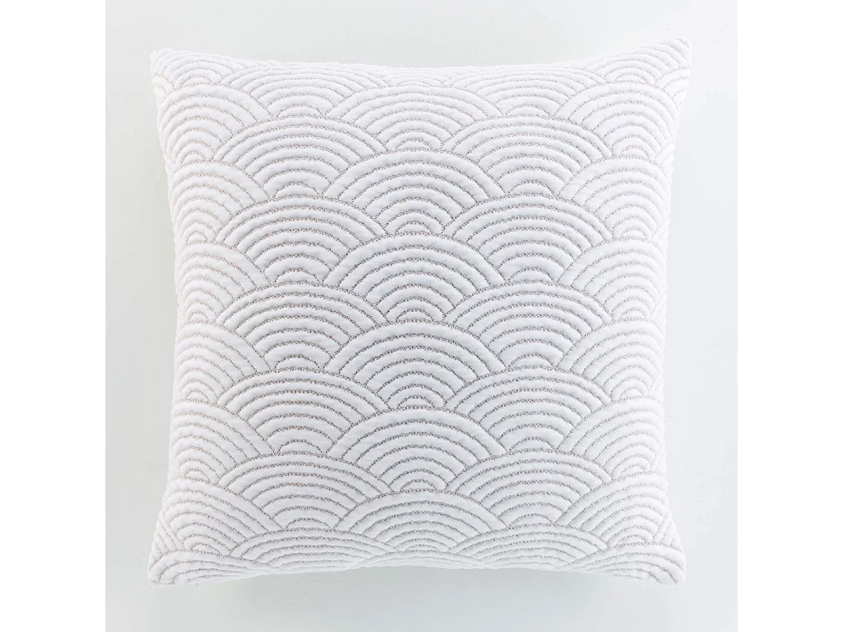 Couvre-Lit & 2 Housses de Coussin "Cassandra" 240x260cm Naturel