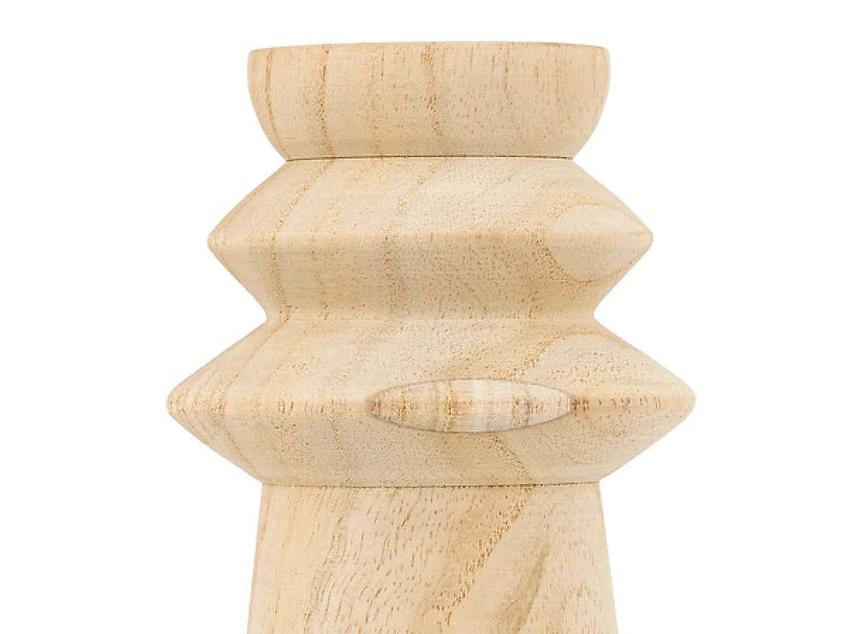 Lot de 2 Bougeoirs Déco "Uma" 23cm Naturel