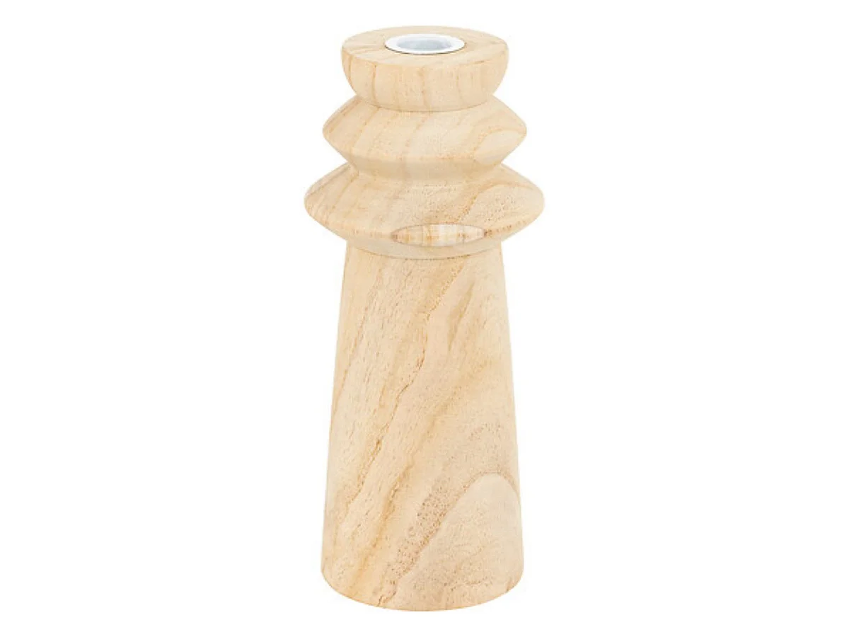 Lot de 2 Bougeoirs Déco "Uma" 23cm Naturel