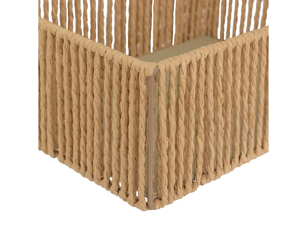 Lot de 3 Paniers Rectangles "Ali" 26cm Naturel