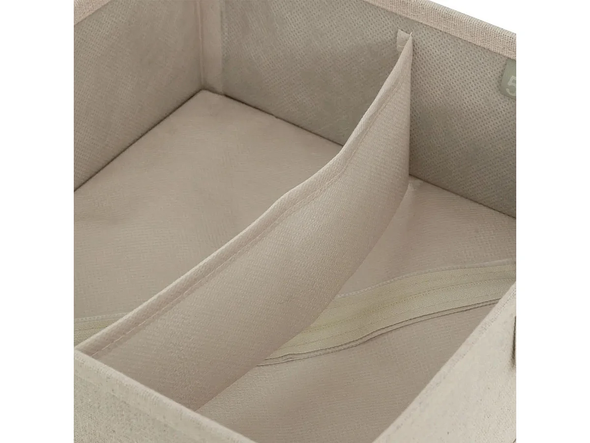 Rangement Tiroir 2 Compartiments "Dressy" 24cm Beige