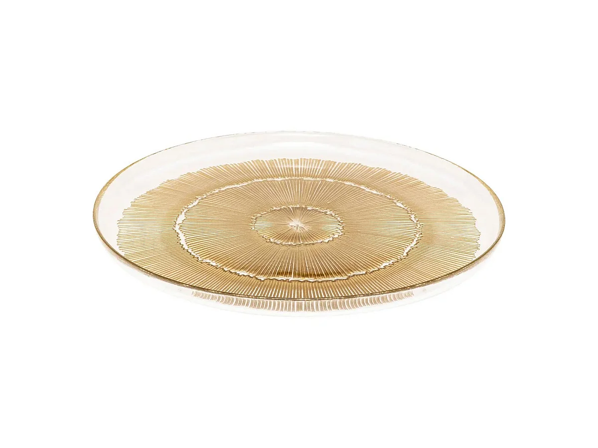 Assiette de Présentation Plate "Celeste" 33cm Doré