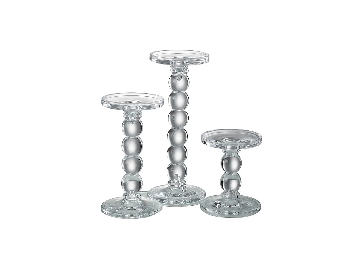 Chandelier Design en Verre "Gouttes" 26cm Transparent
