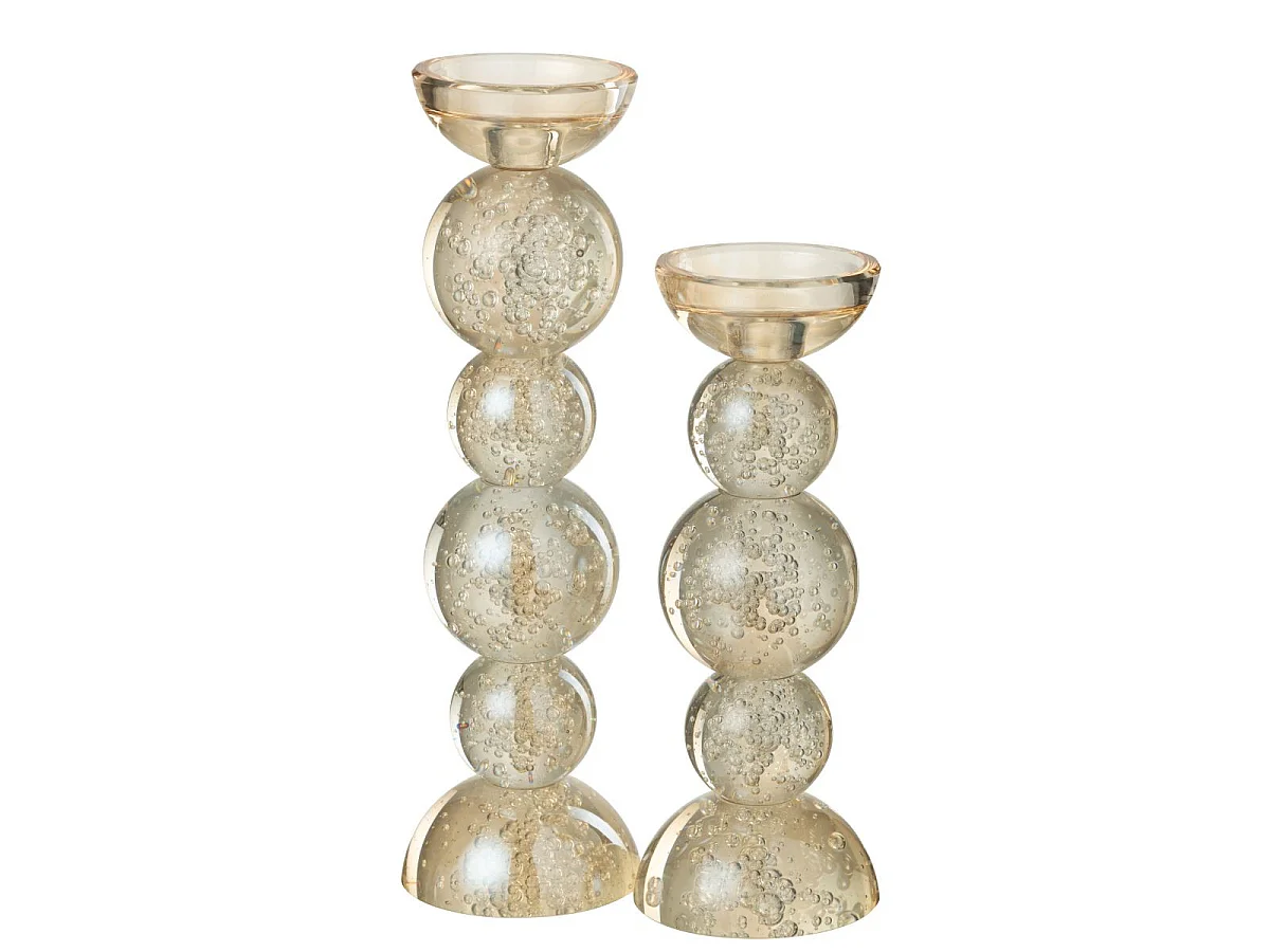 Chandelier Design en Verre "Davis" 26cm Champagne