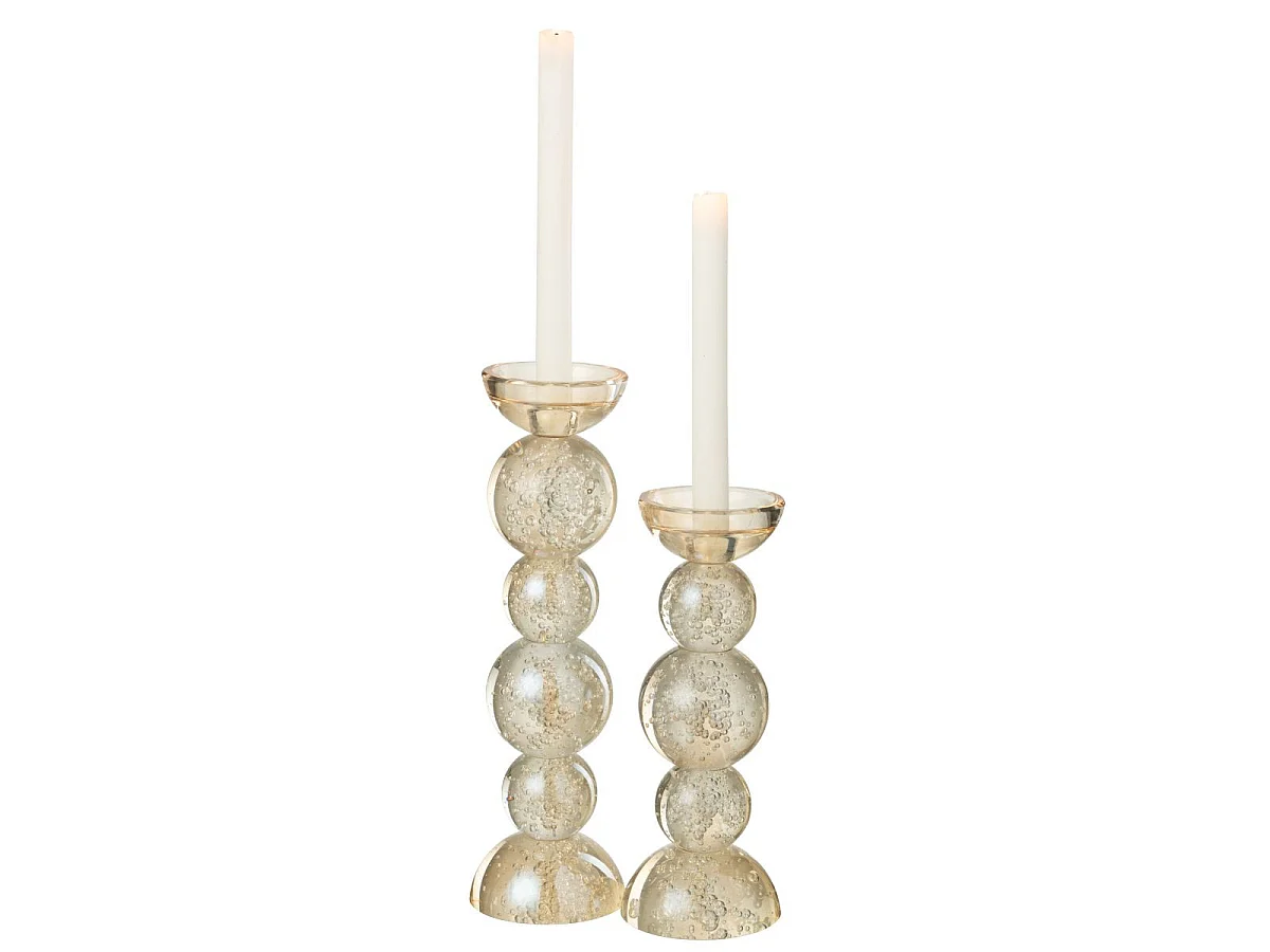 Chandelier Design en Verre "Davis" 26cm Champagne