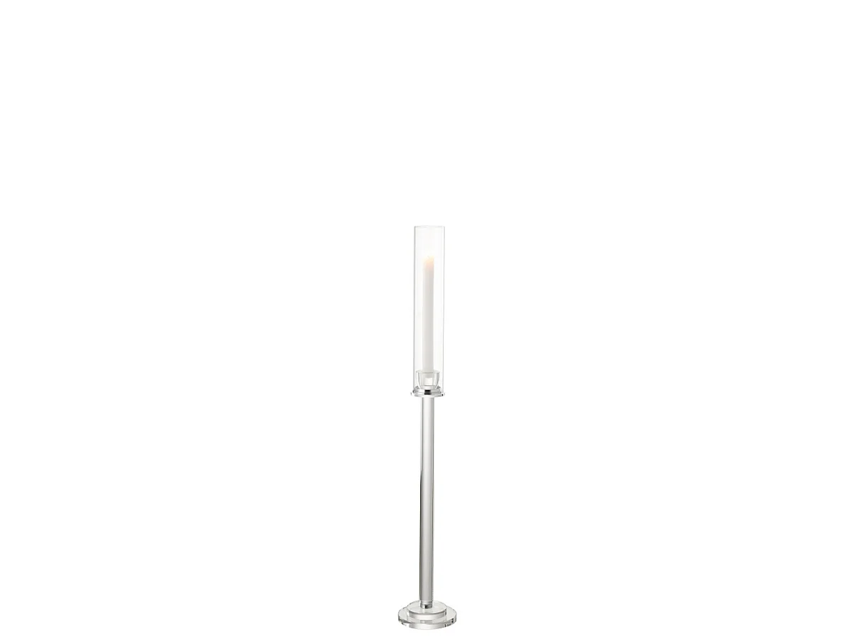 Chandelier Design en Verre "Moira" 80cm Transparent
