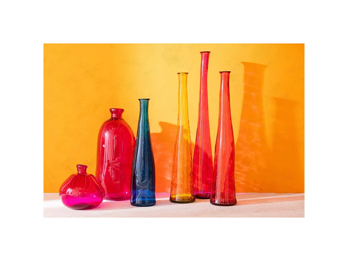 Vase en Verre "Noah" 100cm Jaune