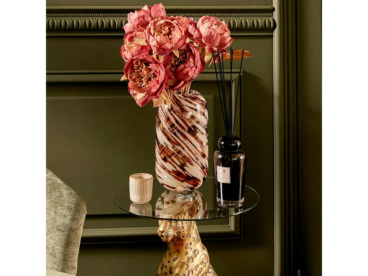 Vase Déco en Verre "Arvo" 26cm Multicolore