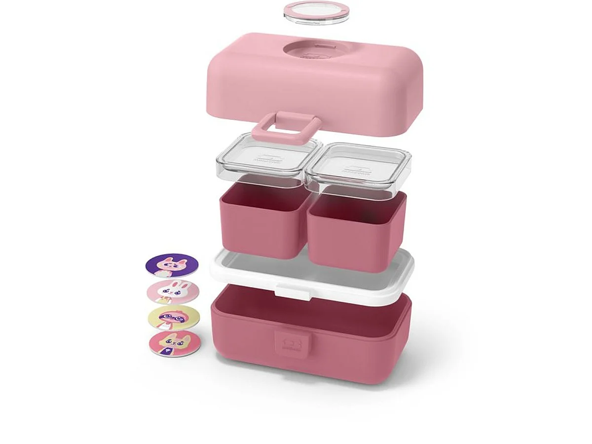 MONBENTO MB Tresor - Lunch box enfant 800 ml Rose Blush