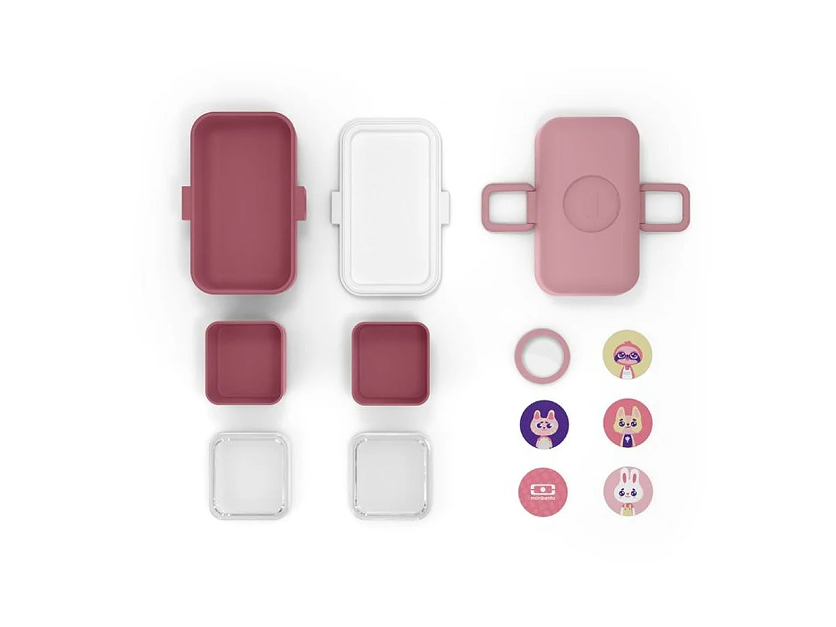 MONBENTO MB Tresor - Lunch box enfant 800 ml Rose Blush