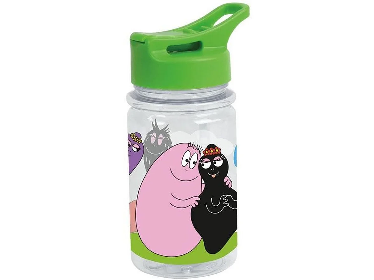 Coffret vaisselle enfant Barbapapa 6 pièces — Assiette, Bol, Verre, Gourde, Boîte à goûter et Couverts