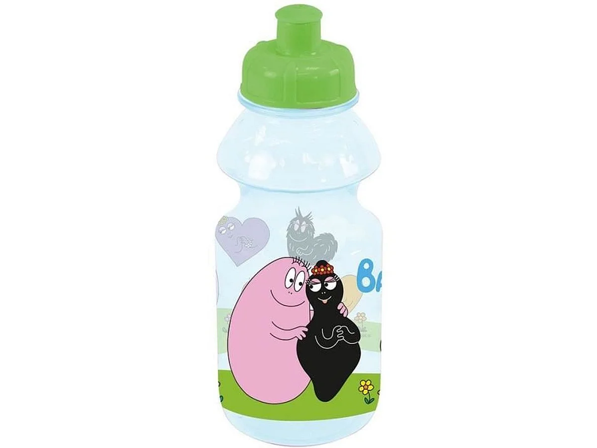 Coffret vaisselle enfant Barbapapa 6 pièces — Assiette, Bol, Verre, Gourde, Boîte à goûter et Couverts