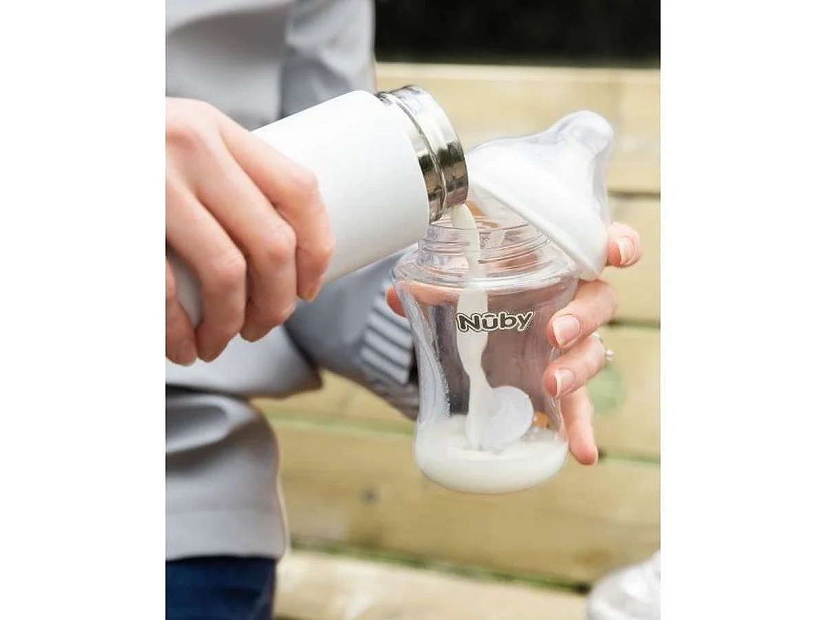 NUBY RapidCool™ Préparateur Électrique de Biberons — Acier Inoxydable, Prêt en 2 minutes