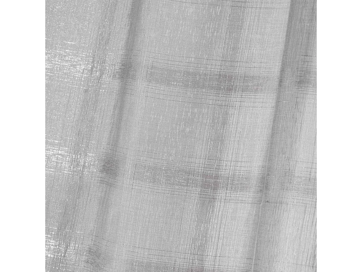 Paire de Voilages Passe-Tringle "Candide" 70x240cm Gris