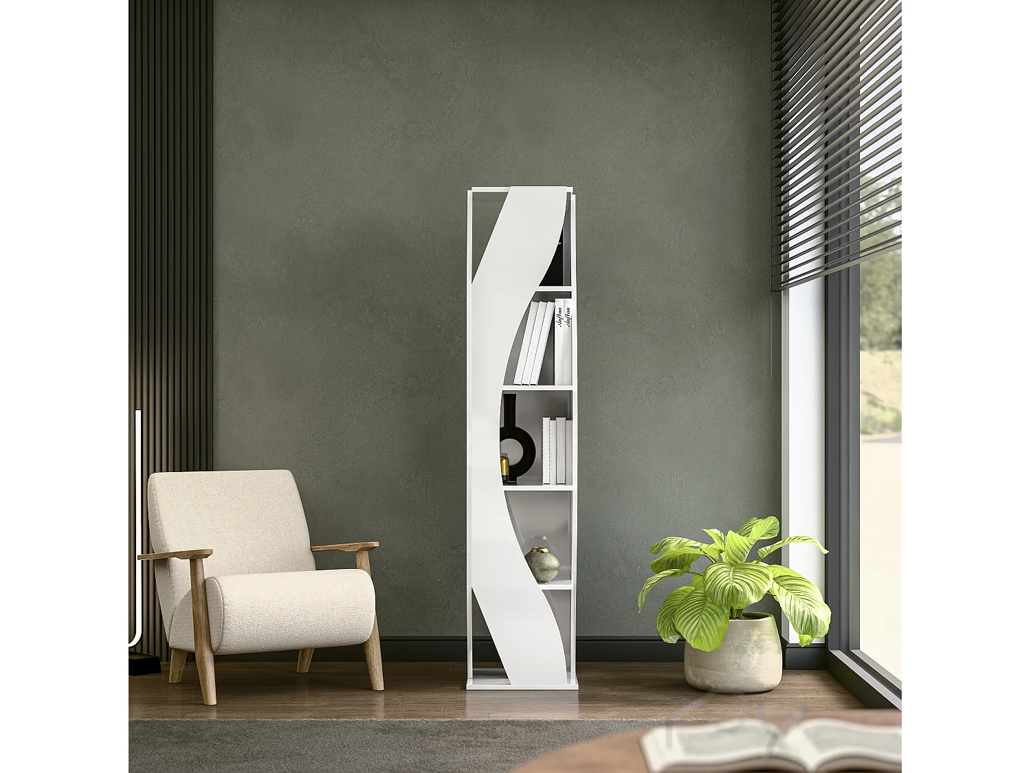 Reva Bookshelf White