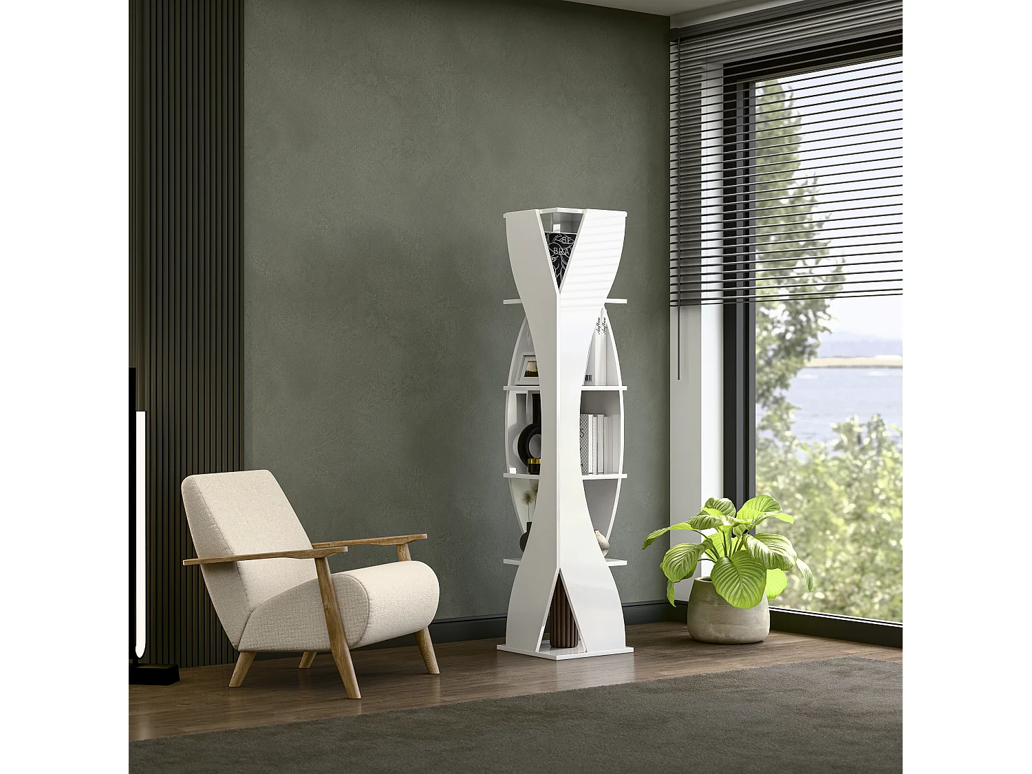 Reva Bookshelf White
