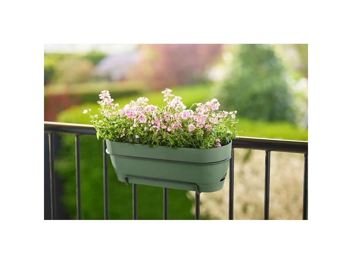 ELHO Vibia Campana All-in-One jardinière à suspendre 70 cm - Vert, réserve d'eau intégrée