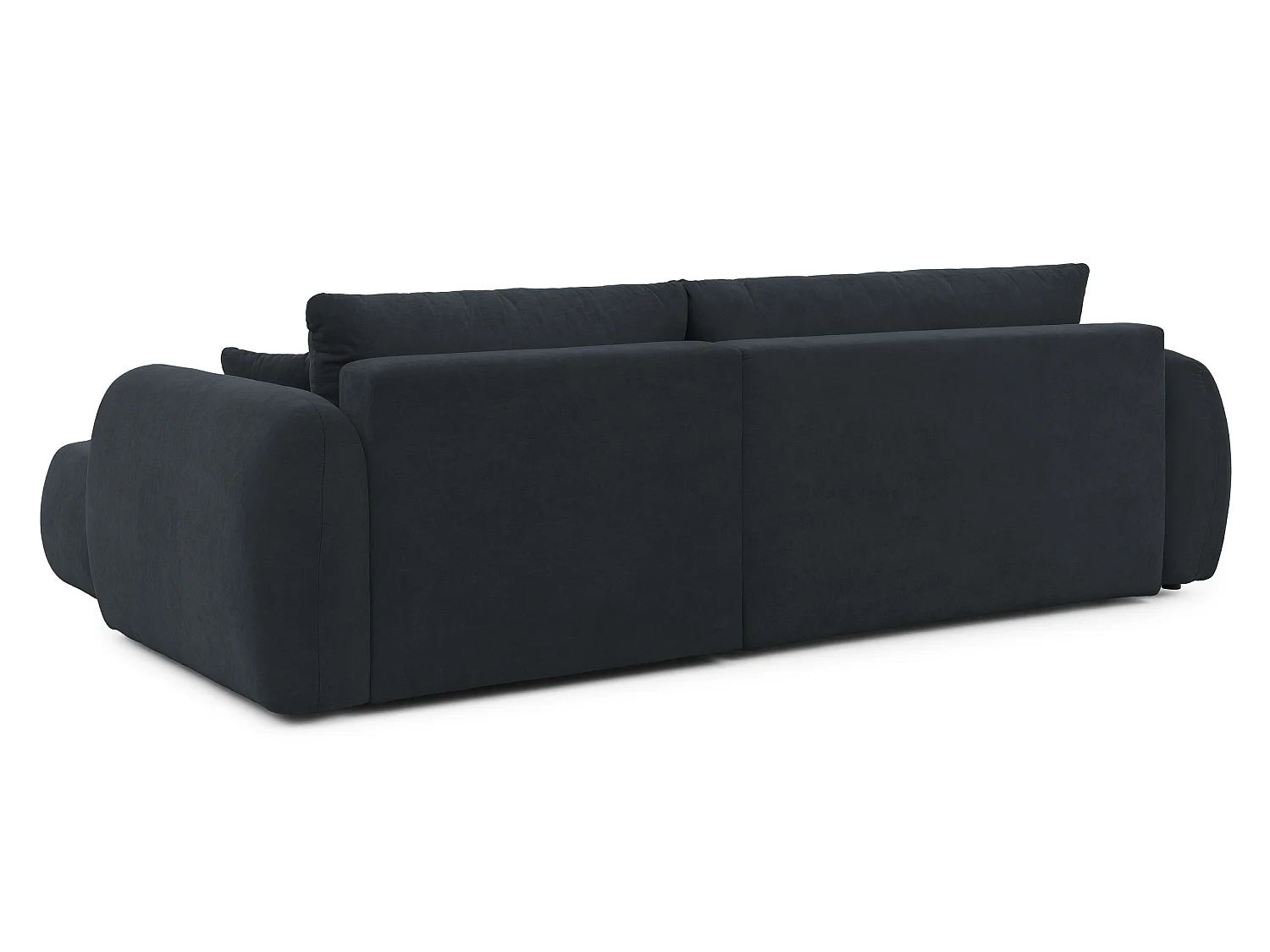Canapé d’angle avec fonction couchage en tissu tissé LORETTO