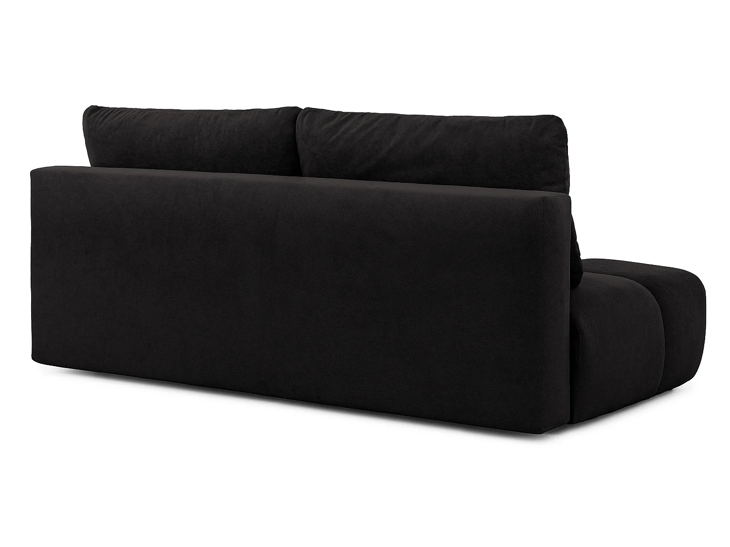 Canapé-lit en tissu pelucheux BELLUNO