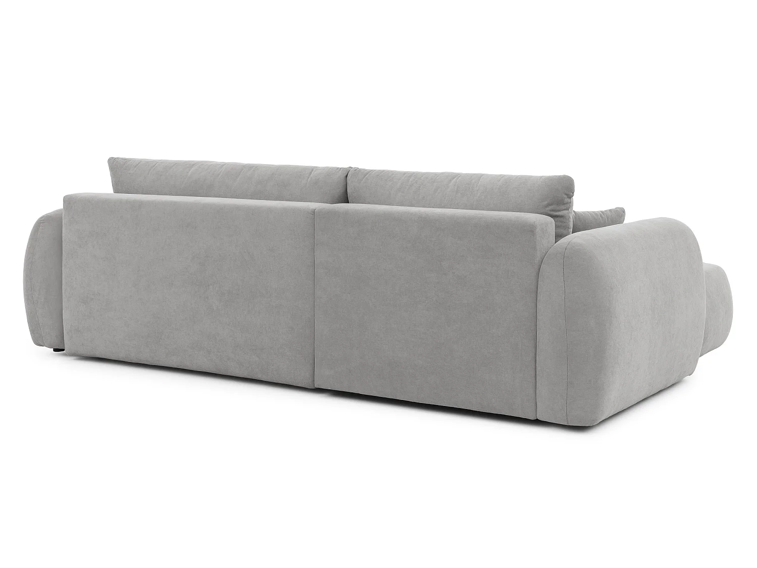 Canapé d’angle avec fonction couchage en tissu tissé LORETTO