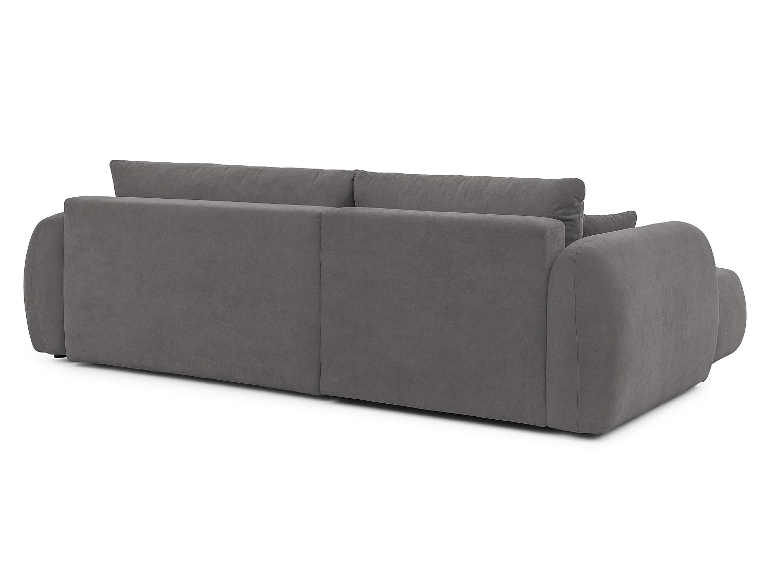 Canapé d’angle avec fonction couchage en tissu tissé LORETTO