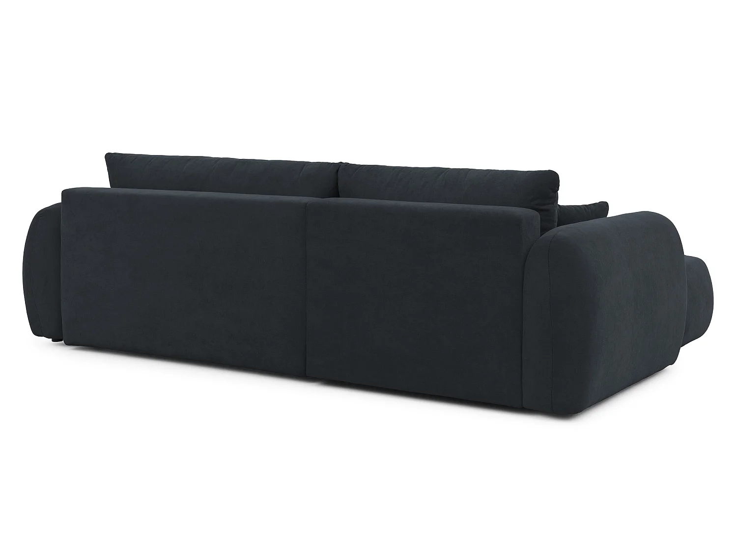 Canapé d’angle avec fonction couchage en tissu tissé LORETTO