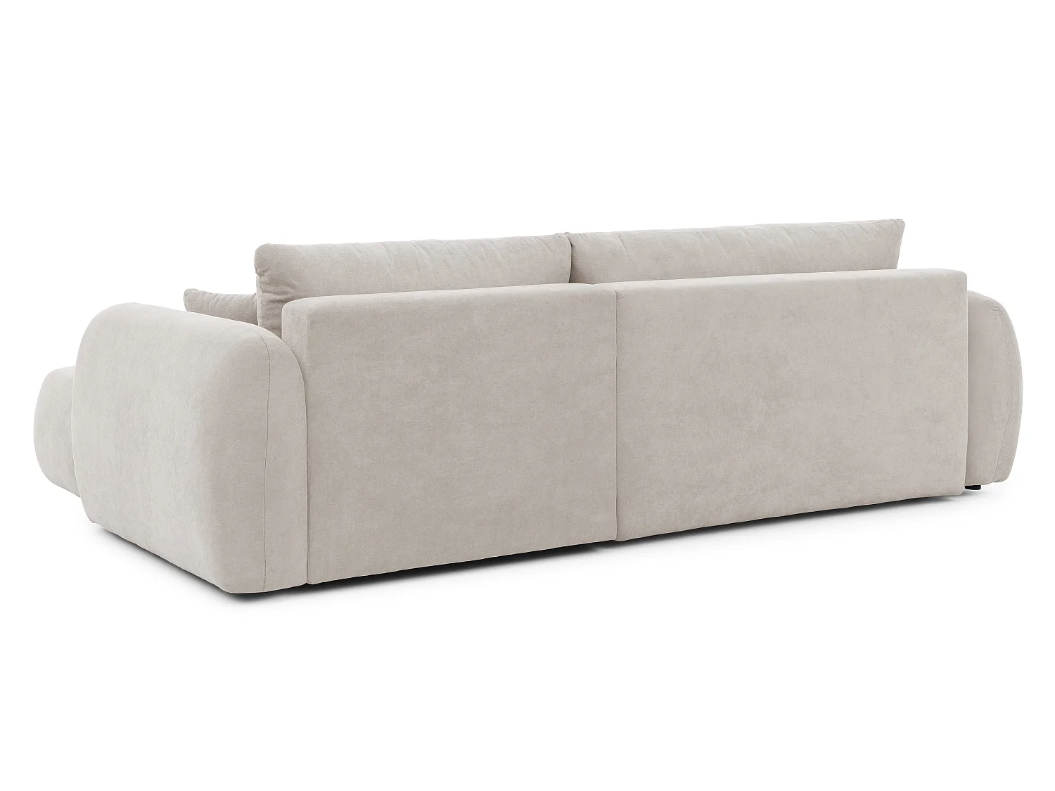 Canapé d’angle avec fonction couchage en tissu tissé LORETTO