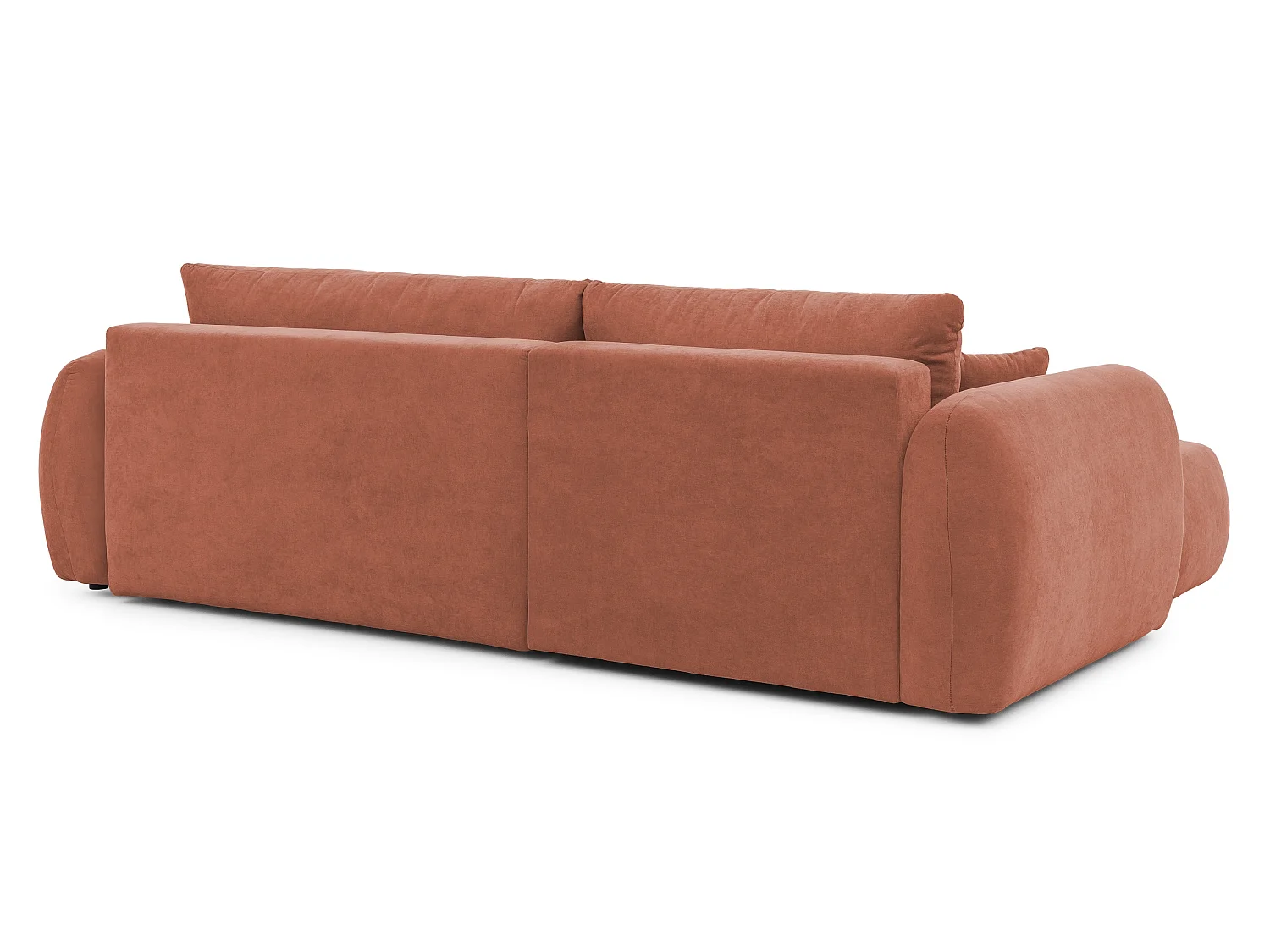 Canapé d’angle avec fonction couchage en tissu tissé LORETTO
