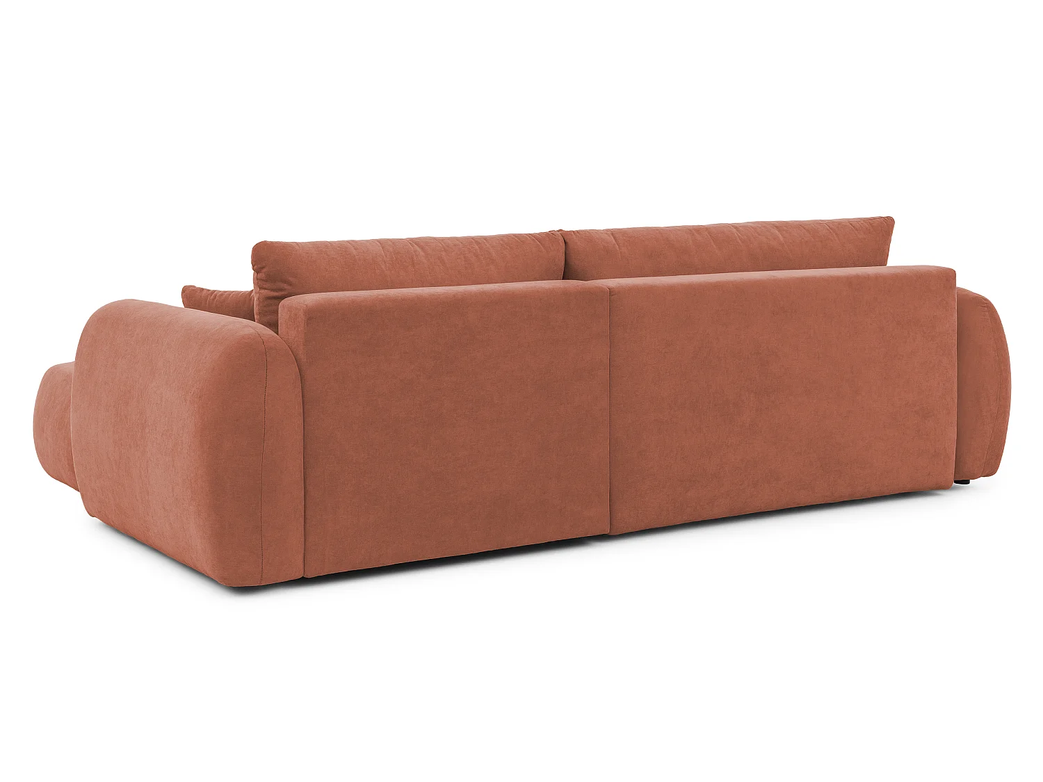 Canapé d’angle avec fonction couchage en tissu tissé LORETTO