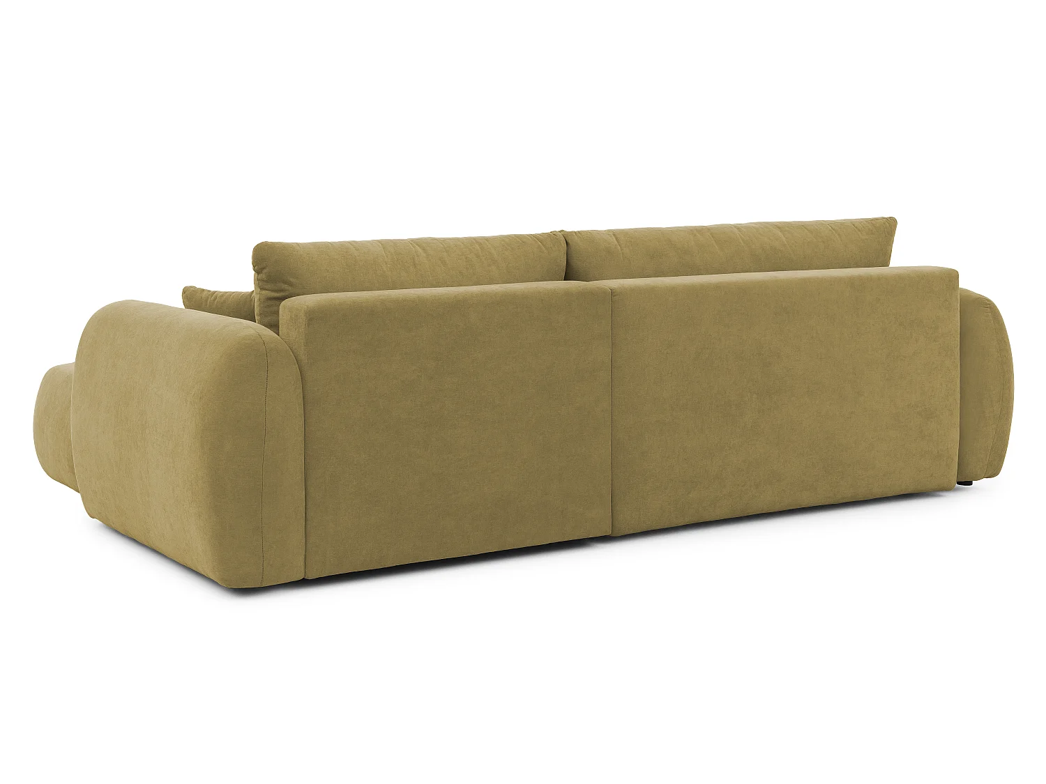 Canapé d’angle avec fonction couchage en tissu tissé LORETTO