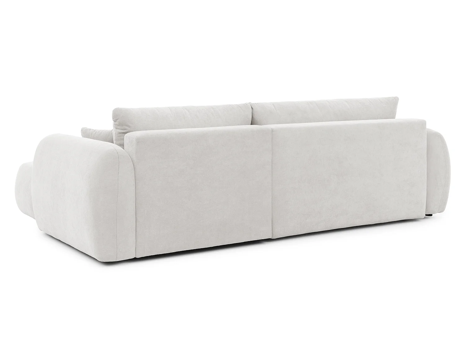Canapé d’angle avec fonction couchage en tissu tissé LORETTO