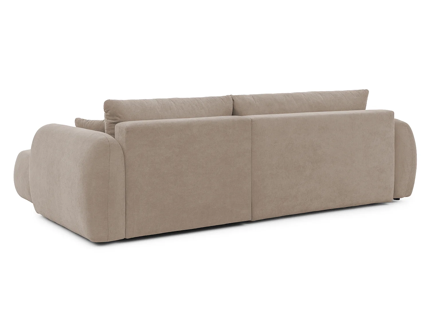Canapé d’angle avec fonction couchage en tissu tissé LORETTO