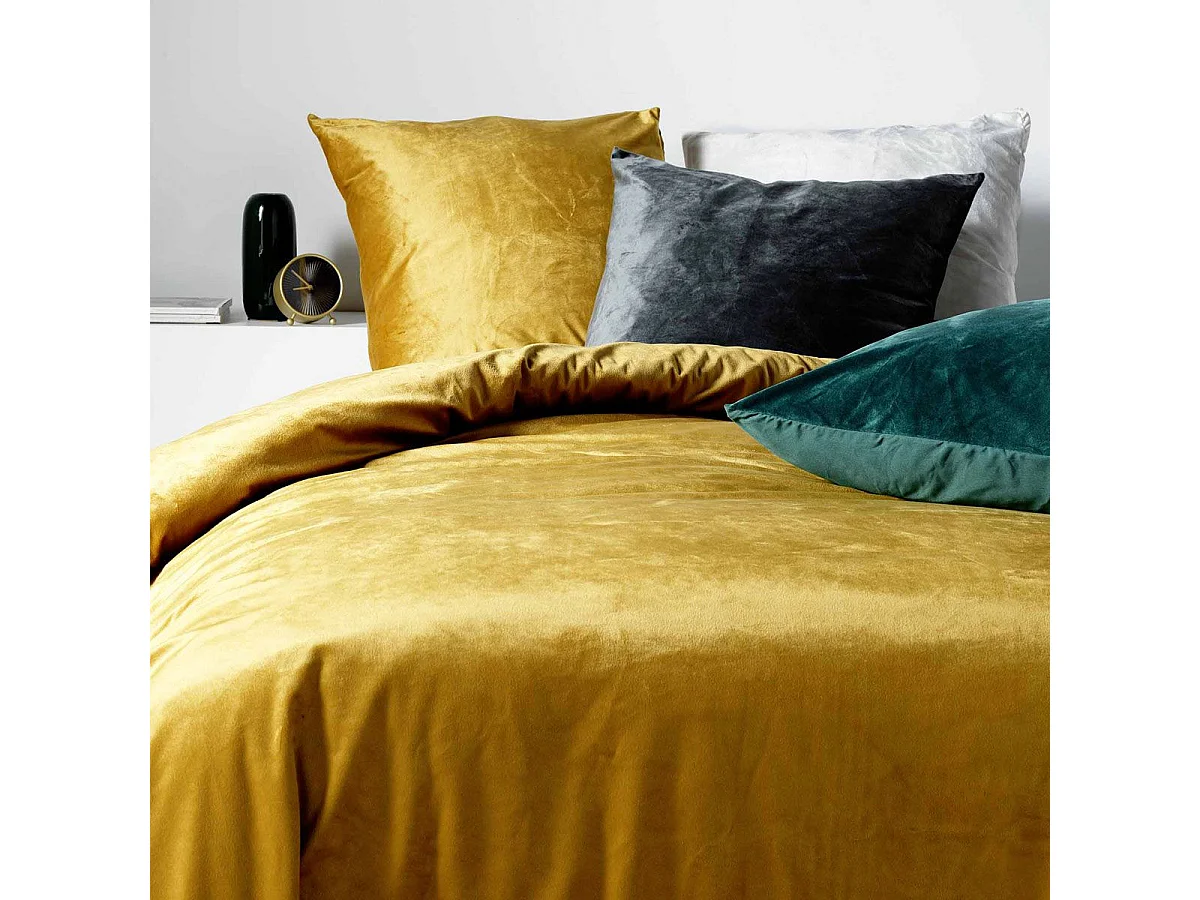 Parure de Lit 3 Pièces "Velina" 240x220cm Ocre