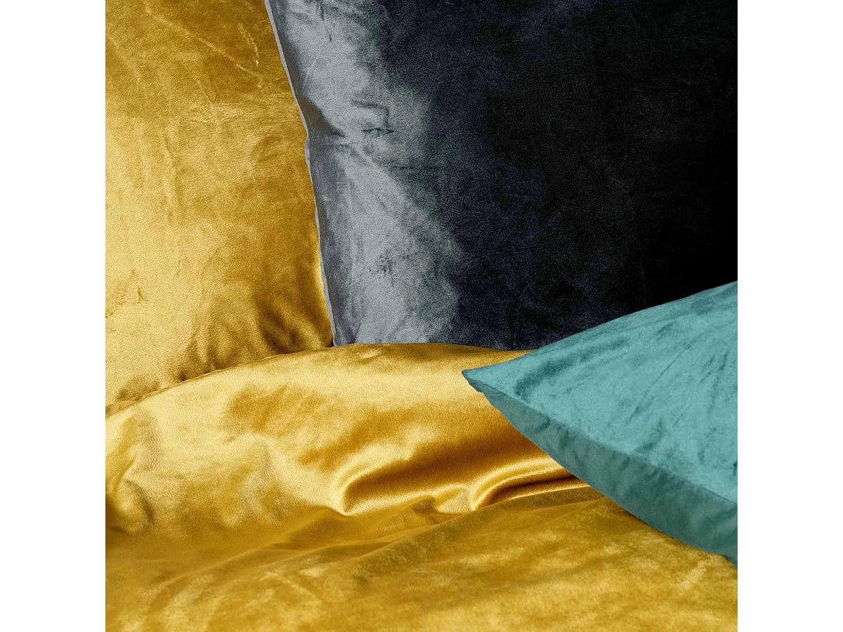 Parure de Lit 3 Pièces "Velina" 240x220cm Ocre