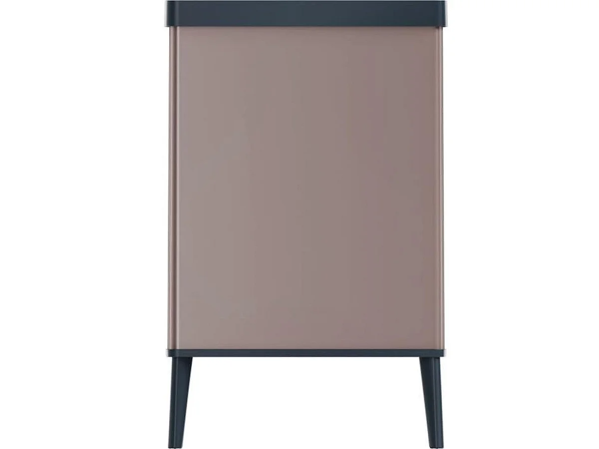 Poubelle CURVER VERTO Touch 54 L - Rose perle