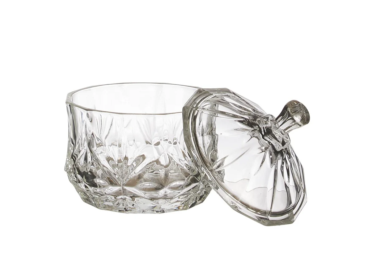 Bonbonnière en Verre "Ciselée" 11cm Transparent
